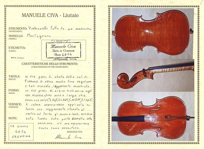 チェロ クレモナ イタリア製 MAGICO