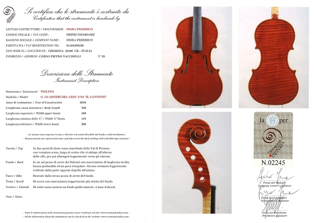 MAGICO Fiora Cremona Violin
