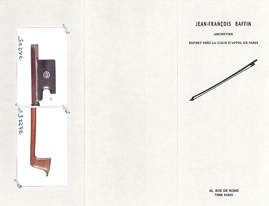 �T���g���[ SARTORY VIOLIN BOW PARIS
