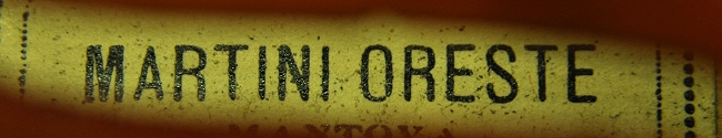 Labeled Martini Oreste Hungarian Violin