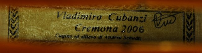 Cubanzi Vladimiro Cello Cremona ITALY
