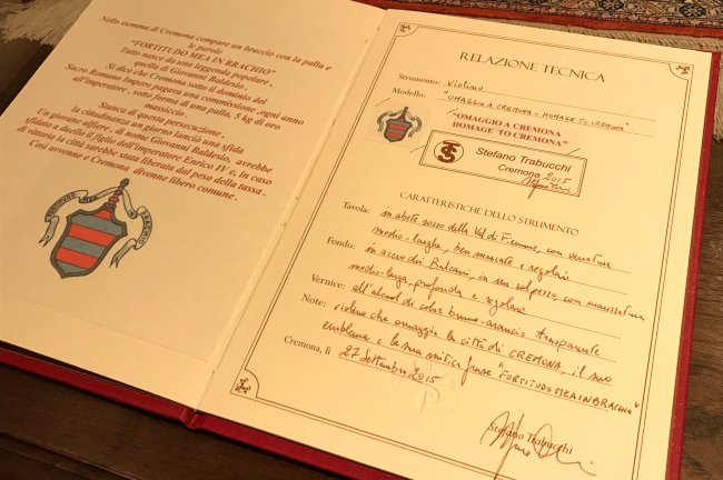 OMAGGIO per Cremona Trabucchi MAGICO