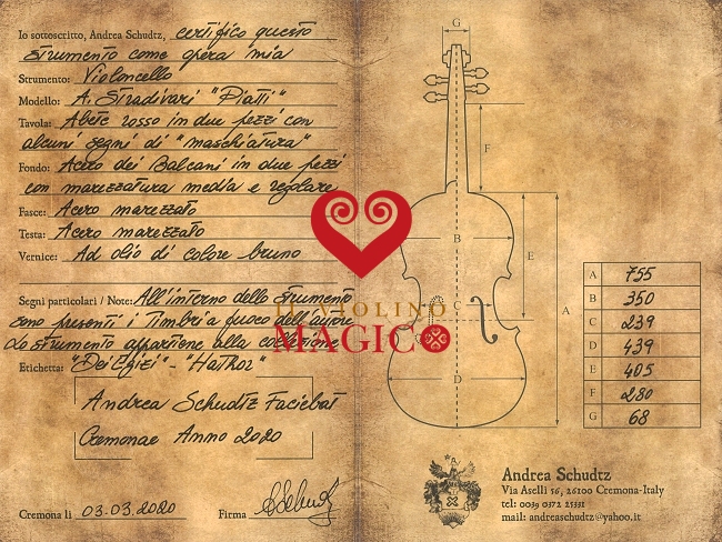 ؖ Cello ITALY MAGICO CREMONA