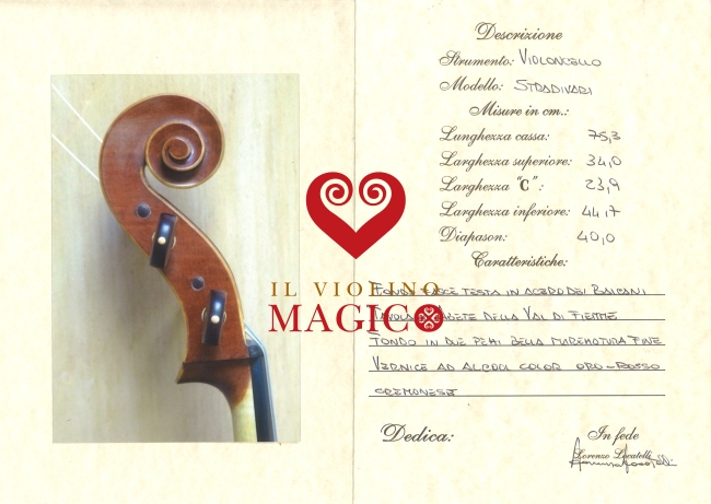 ؖ Cello ITALY MAGICO CREMONA