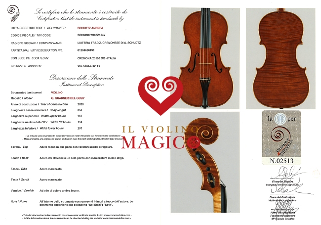 ؖ Violin ITALY Schudtz CREMONA